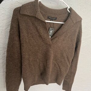 Banana Republic Brown V-Neck Sweater